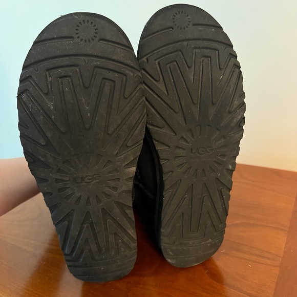 SOLD UGG Shearling Bailey Button Bling Black Boots LIMITED EDITION US 7 - Picture 4 of 6